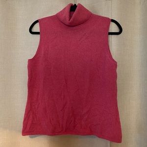 Pink Cashmere Sleeveless Turtle Neck XL (Alfani)